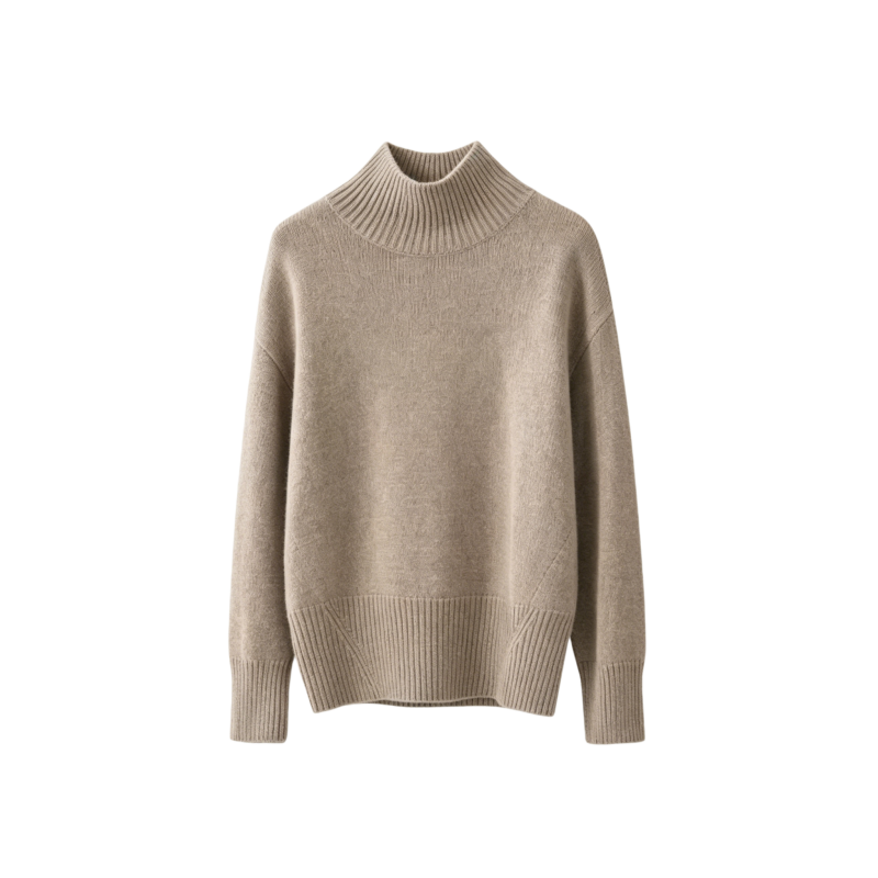 Women's Cashmere Turtleneck Sweater - NY006