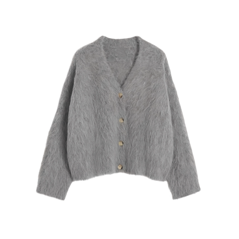 Long Sleeve Alpaca Cardigan - NY091